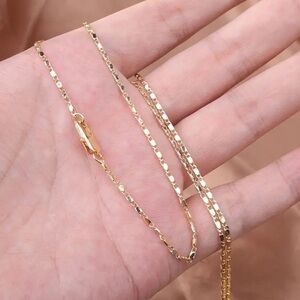 18K filled Italian Flat Chain